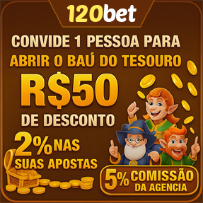 120bet Indique amigos para receber um bônus